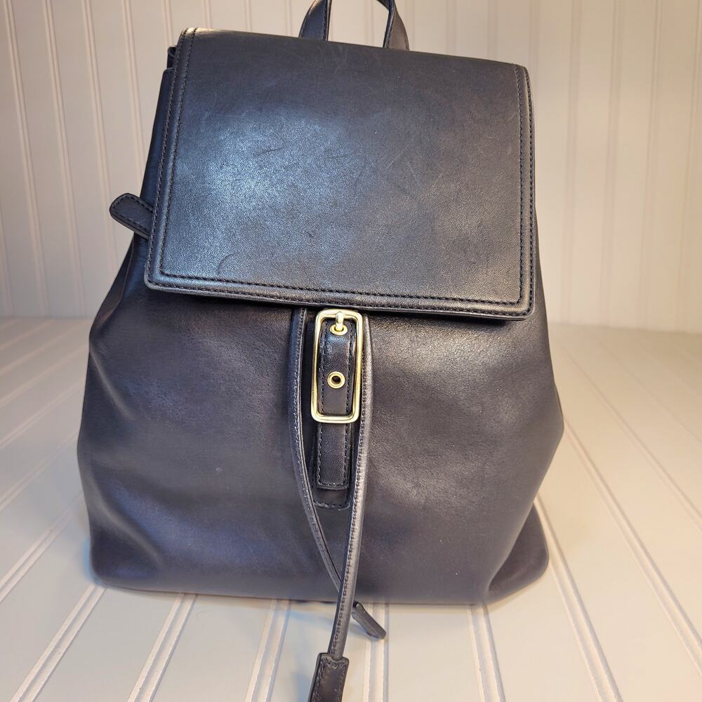 Coach backpack black back to school tote carry all cute hiking day outting shop